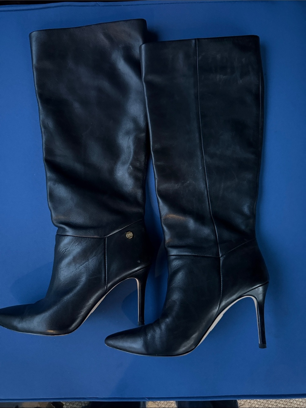 Louise et Cie Leather Knee-High Stiletto Boots
